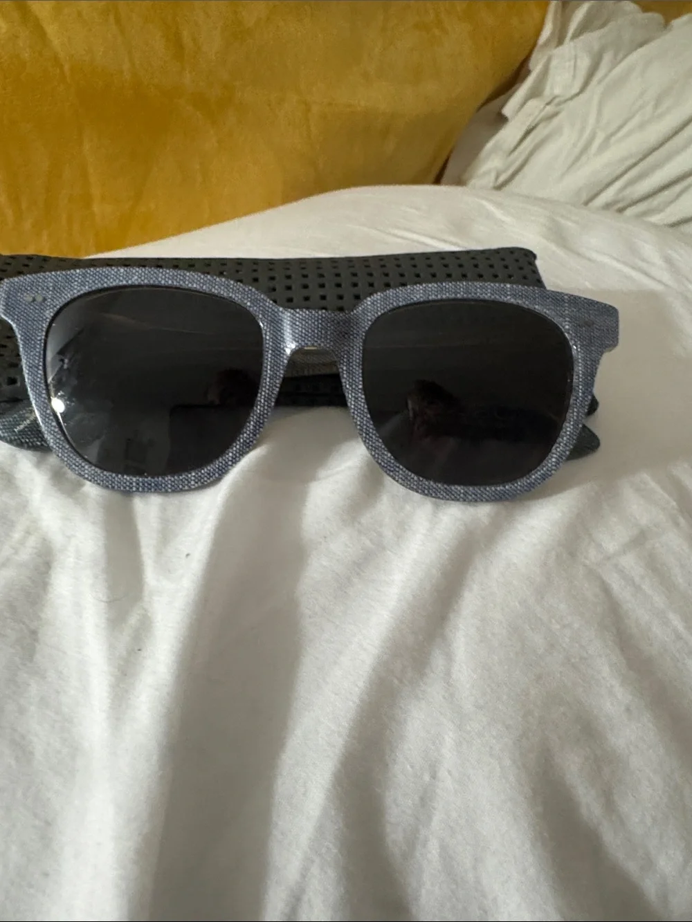 Tom’s sunglasses one for one